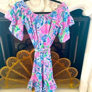 Lilly Pulitzer NWT off the shoulder dress size M